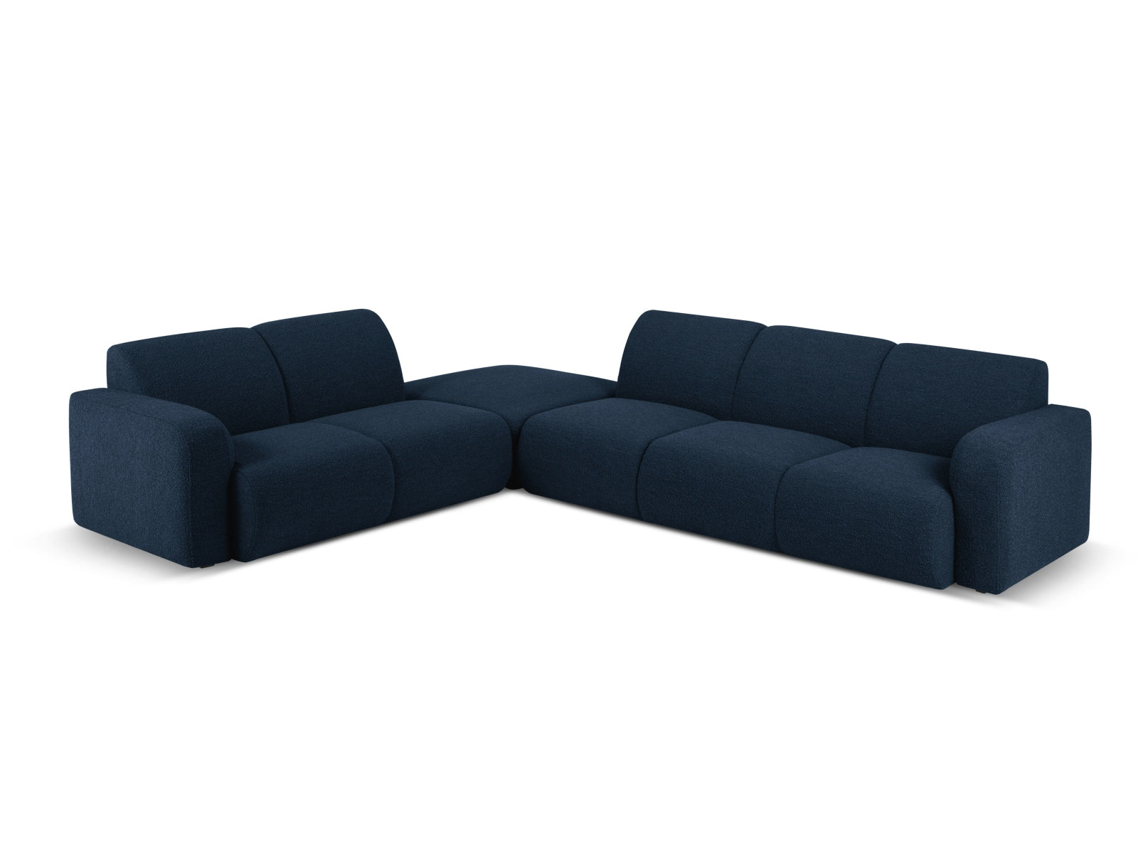 Molino Boucle Ecksofa links 6 Sitzer in Dark Blue präsentiert im Onlineshop von KAQTU Design AG. Ecksofa links ist von Micadoni