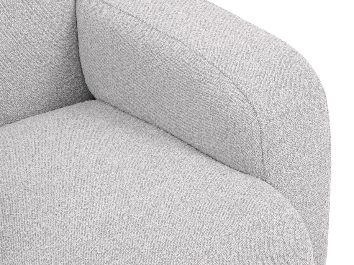 Molino Boucle Ecksofa links 6 Sitzer in Light Grey-Baloo präsentiert im Onlineshop von KAQTU Design AG. Ecksofa links ist von Micadoni