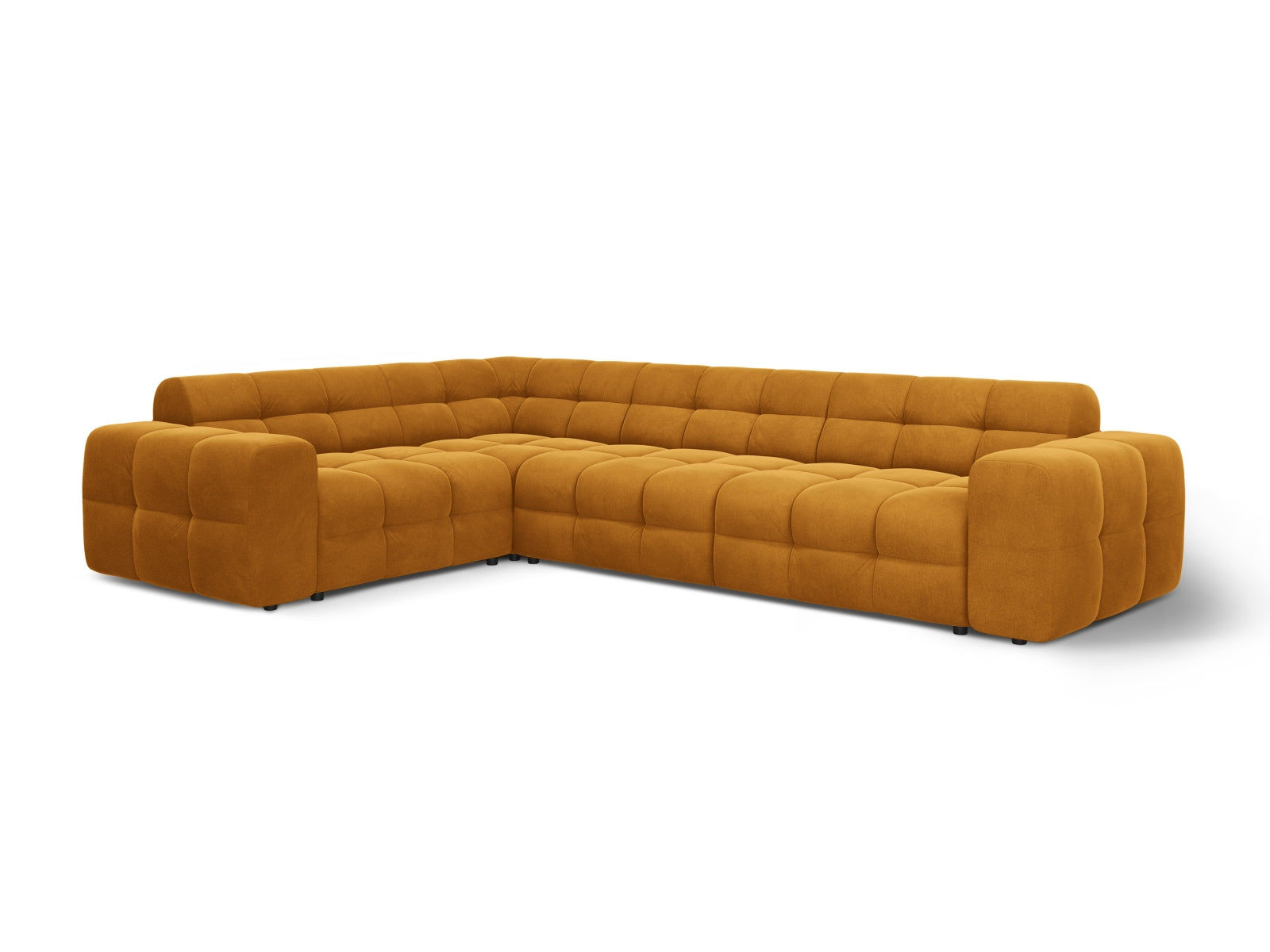 Entdecken Sie das Kendal Velour Ecksofa 6 Sitzer von Micadoni – stilvolles Design, grosszügige Sitzfläche und ultimativer Komfort für Ihr Zuhause.