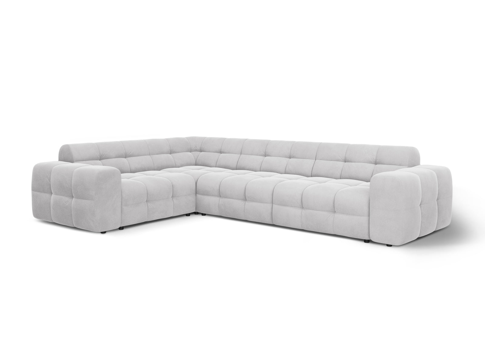 Entdecken Sie das Kendal Velour Ecksofa 6 Sitzer von Micadoni – stilvolles Design, grosszügige Sitzfläche und ultimativer Komfort für Ihr Zuhause.