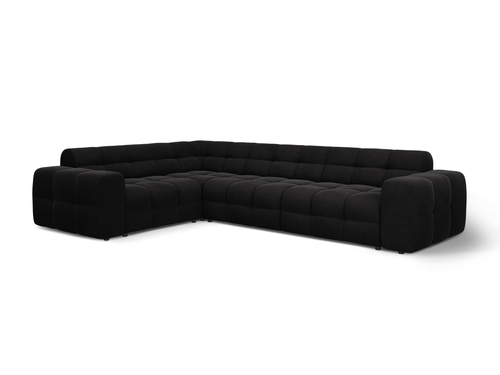 Entdecken Sie das Kendal Velour Ecksofa 6 Sitzer von Micadoni – stilvolles Design, grosszügige Sitzfläche und ultimativer Komfort für Ihr Zuhause.