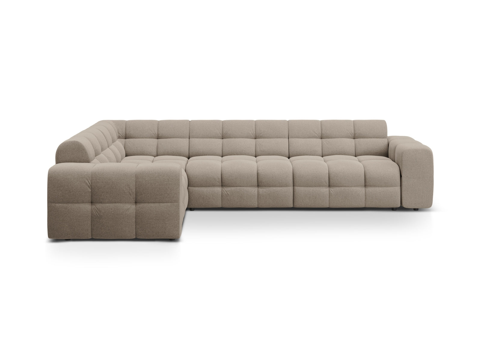 Kendal Ecksofa links 6 Sitzer in Dark Beige präsentiert im Onlineshop von KAQTU Design AG. Ecksofa links ist von Micadoni