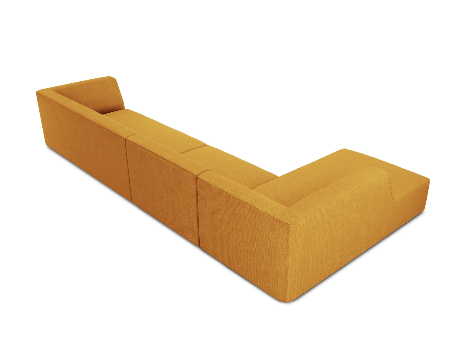 Stylisches, rotes Ecksofa Ruby von Micadoni, linksseitig, 5-Sitzer, perfekt für zeitgemäße Wohnkonzepte und gemütliche Abende.