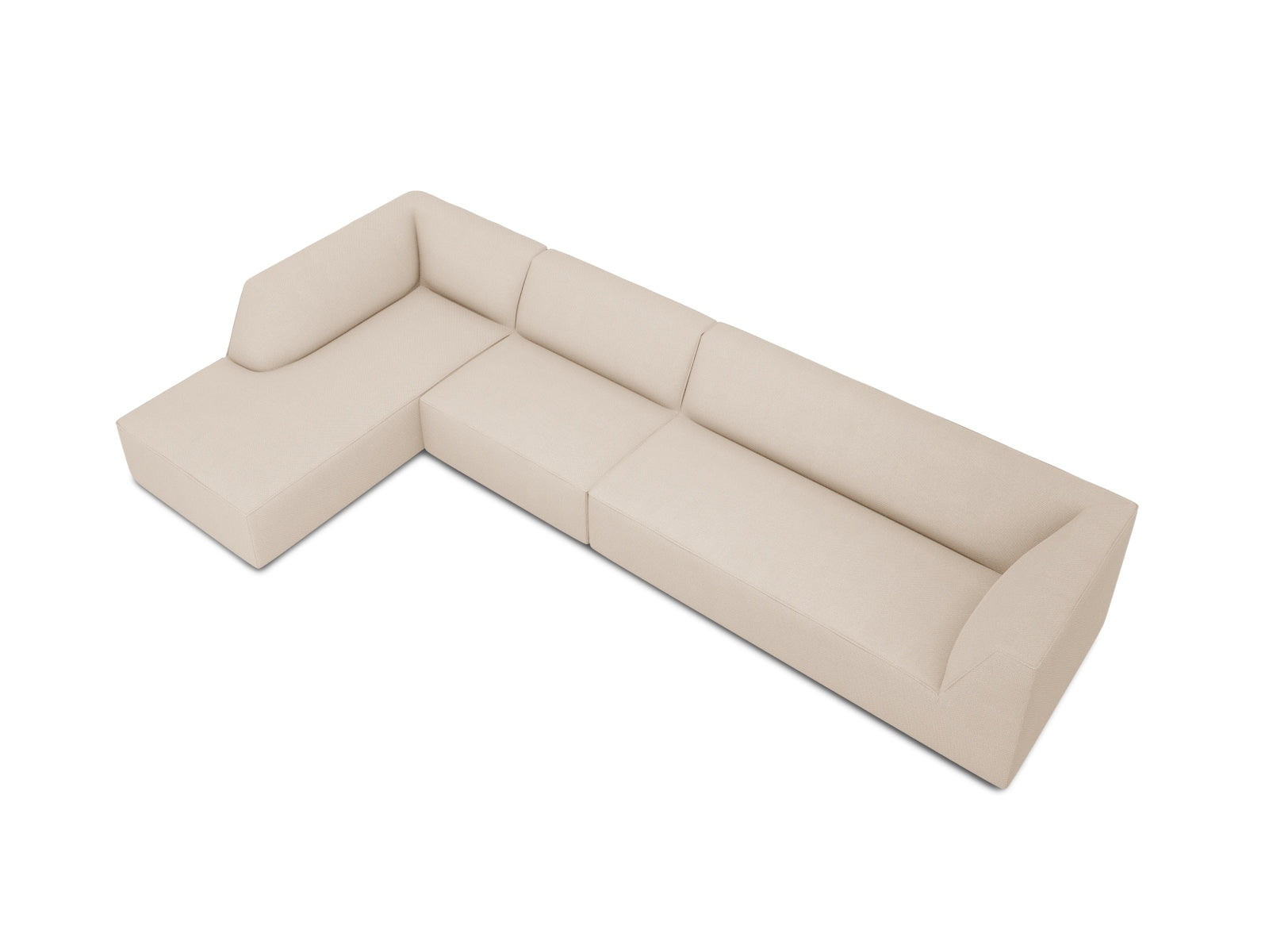Modernes Ruby Modulares Ecksofa links in stilvollem Design, 5-Sitzer von Micadoni, ideal für gemütliche Abende und ansprechende Wohnräume.