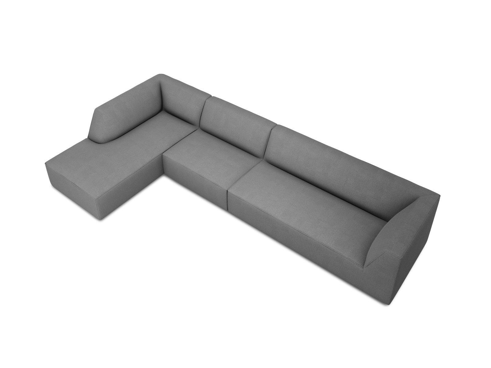 Modernes, flexibles Ecksofa Ruby in linker Anordnung, 5 Sitzer, ideal für gemütliche und stilvolle Wohnräume.