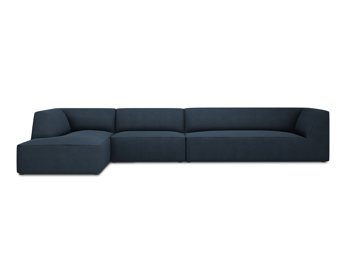Ruby Modulares Ecksofa links 5 Sitzer in Navy Blue-Ottawa präsentiert im Onlineshop von KAQTU Design AG. Ecksofa links ist von Micadoni