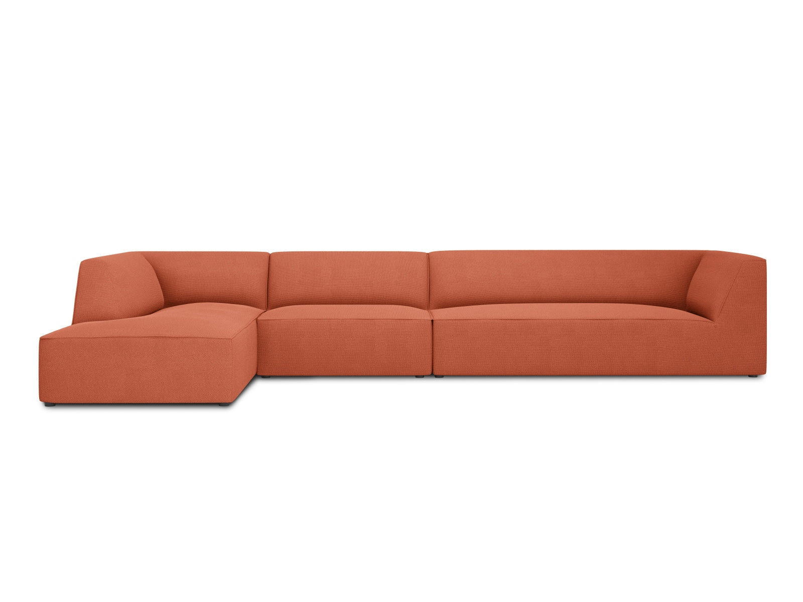 Ruby Modulares Ecksofa links 5 Sitzer in Coral-Ottawa präsentiert im Onlineshop von KAQTU Design AG. Ecksofa links ist von Micadoni