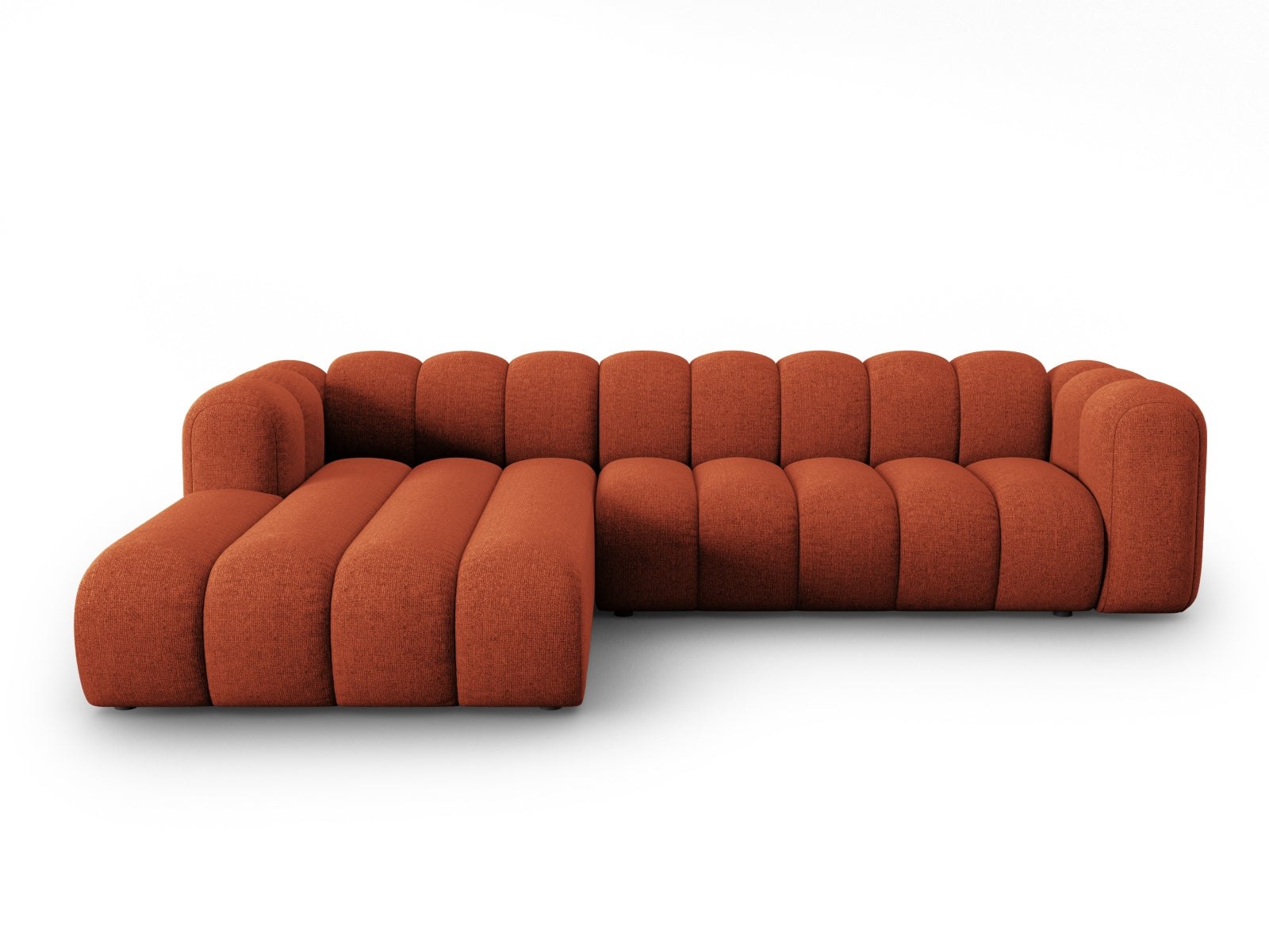 Lupine Modulares Ecksofa links 4 Sitzer in Terracotta präsentiert im Onlineshop von KAQTU Design AG. Ecksofa links ist von Micadoni