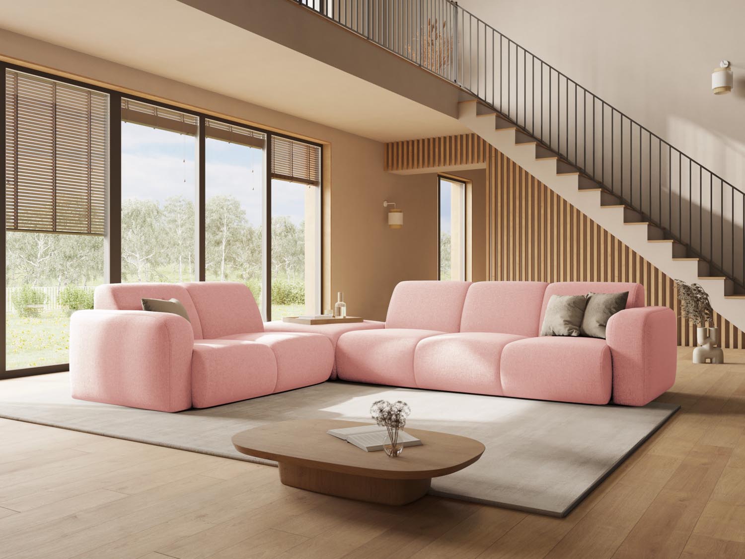 Entdecken Sie das Molino Ecksofa links 6 Sitzer von Micadoni – stilvolles Design, optimaler Komfort und Platz für die ganze Familie. Ideal für Ihr Wohnzimmer!