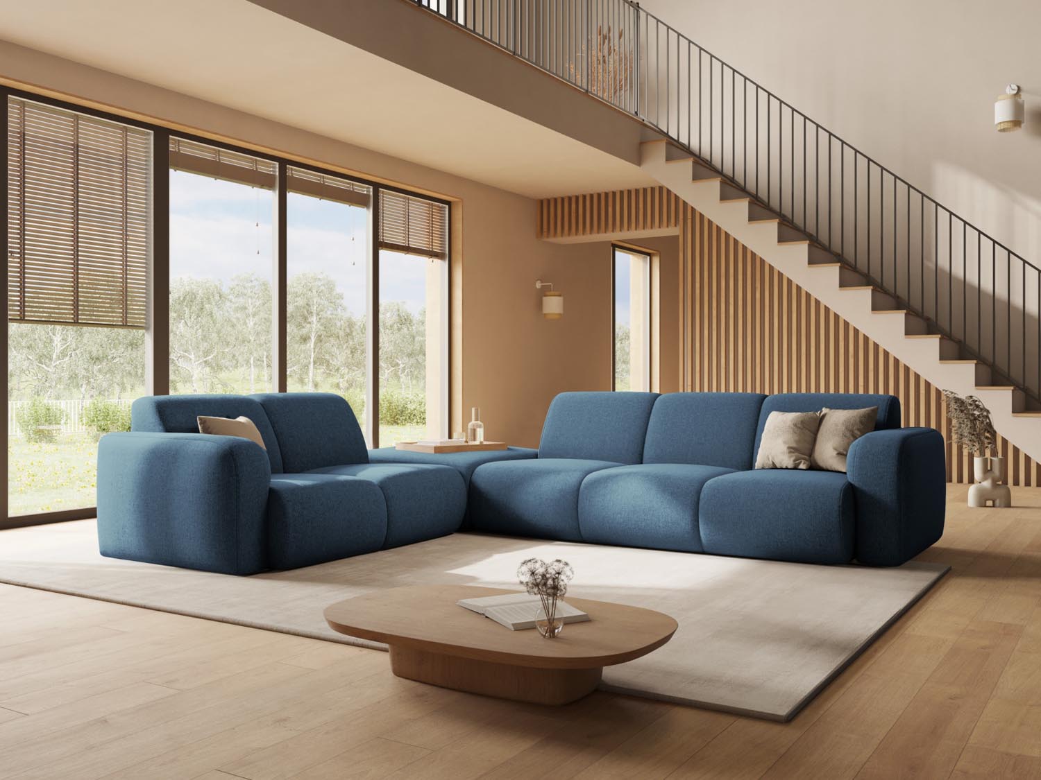 Entdecken Sie das Molino Ecksofa links 6 Sitzer von Micadoni – stilvolles Design, optimaler Komfort und Platz für die ganze Familie.