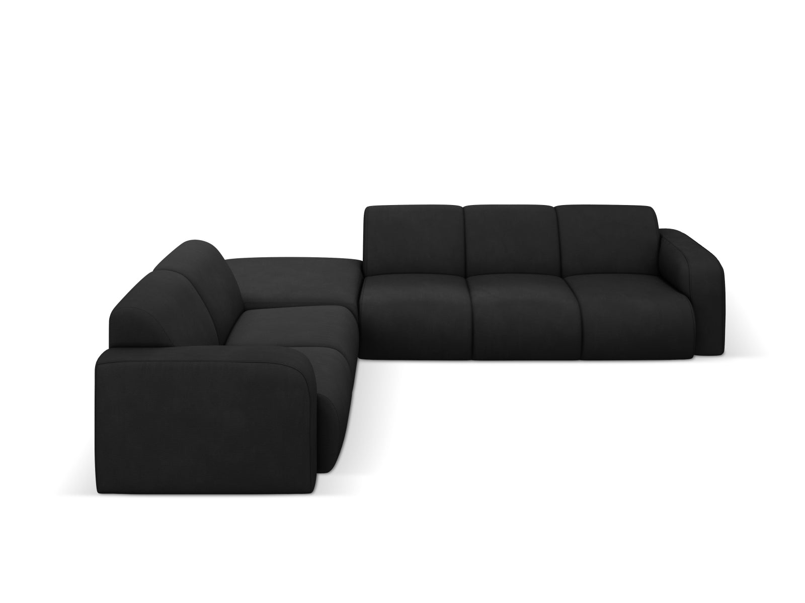 Molino Ecksofa links 6 Sitzer in Black-Rebel präsentiert im Onlineshop von KAQTU Design AG. Ecksofa links ist von Micadoni