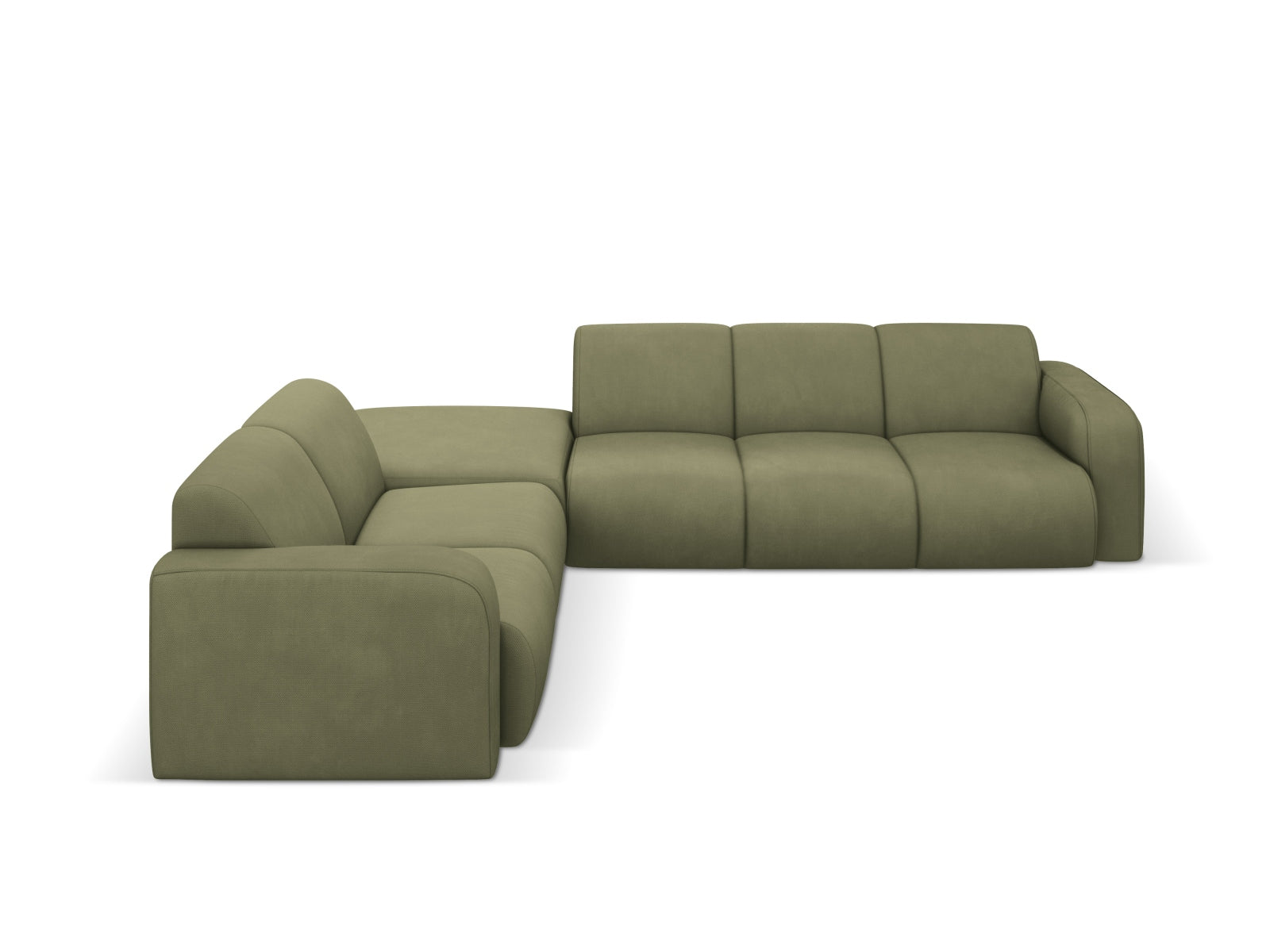 Molino Ecksofa links 6 Sitzer in Light Green präsentiert im Onlineshop von KAQTU Design AG. Ecksofa links ist von Micadoni