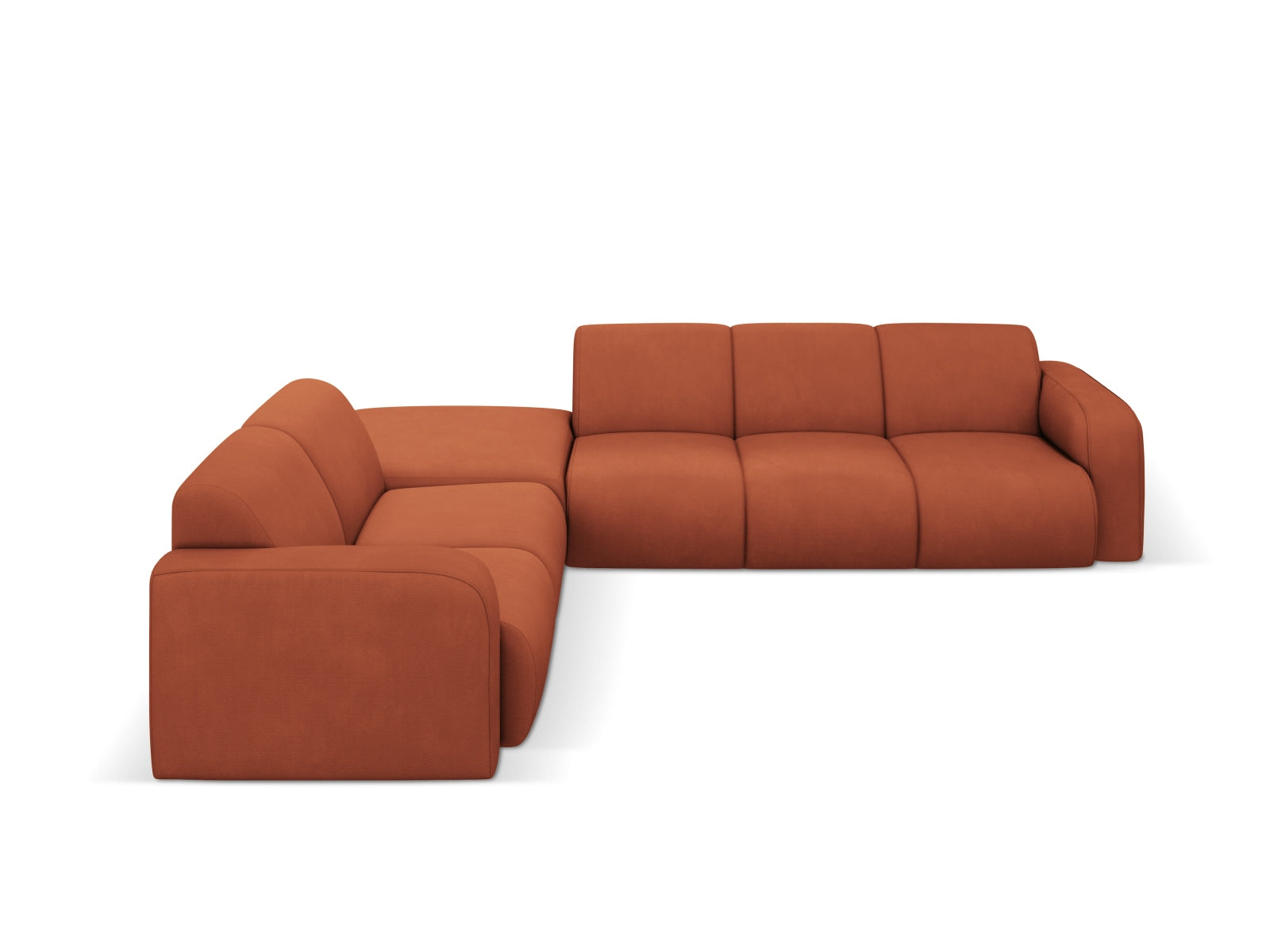 Molino Ecksofa links 6 Sitzer in Orange-Rebel präsentiert im Onlineshop von KAQTU Design AG. Ecksofa links ist von Micadoni