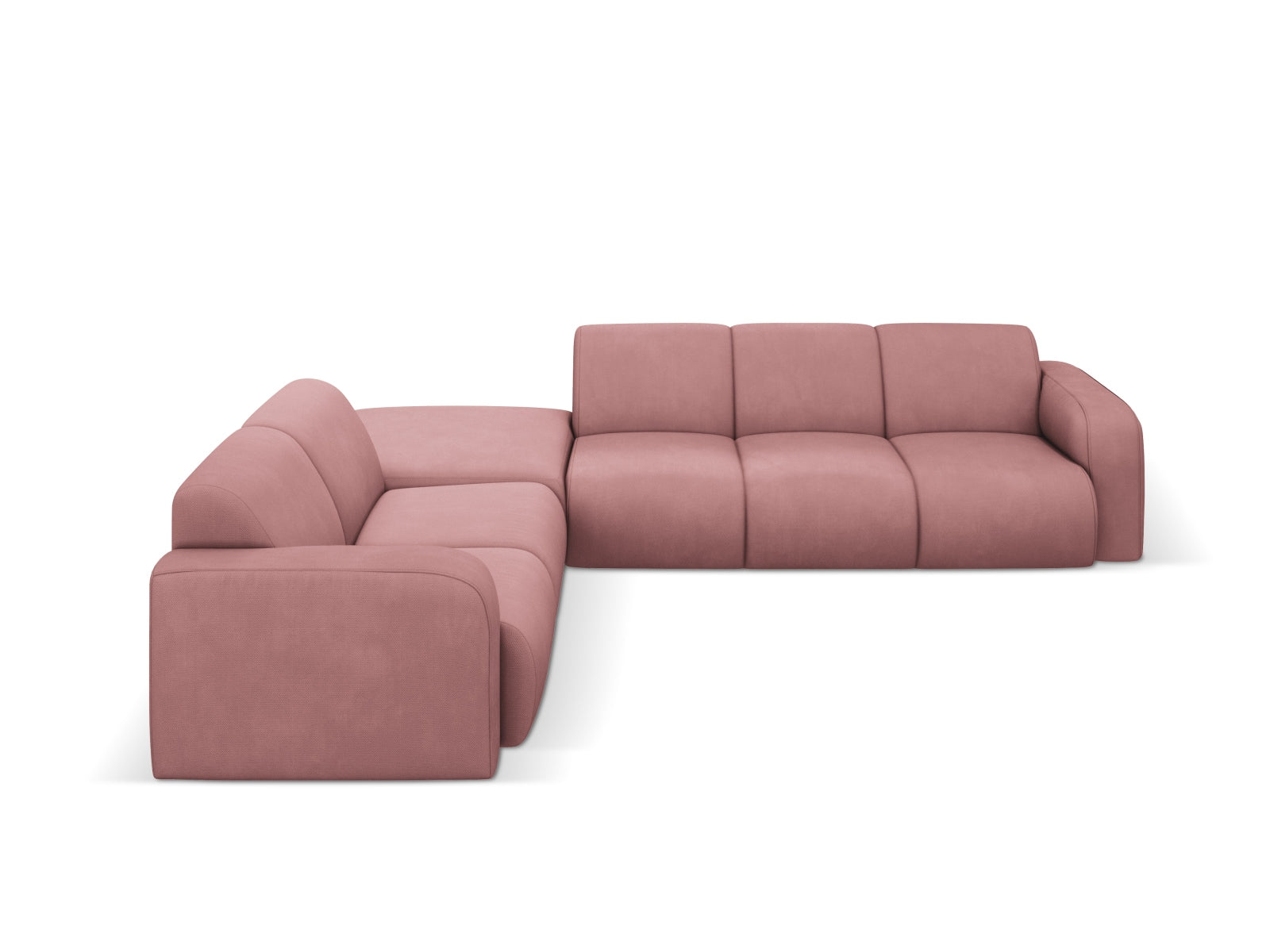 Molino Ecksofa links 6 Sitzer in Pink präsentiert im Onlineshop von KAQTU Design AG. Ecksofa links ist von Micadoni