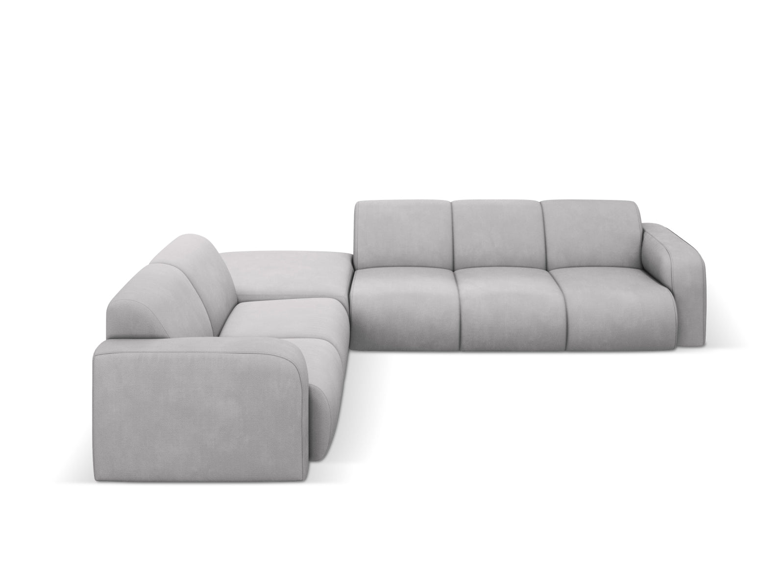 Molino Ecksofa links 6 Sitzer in Light Grey-Rebel präsentiert im Onlineshop von KAQTU Design AG. Ecksofa links ist von Micadoni