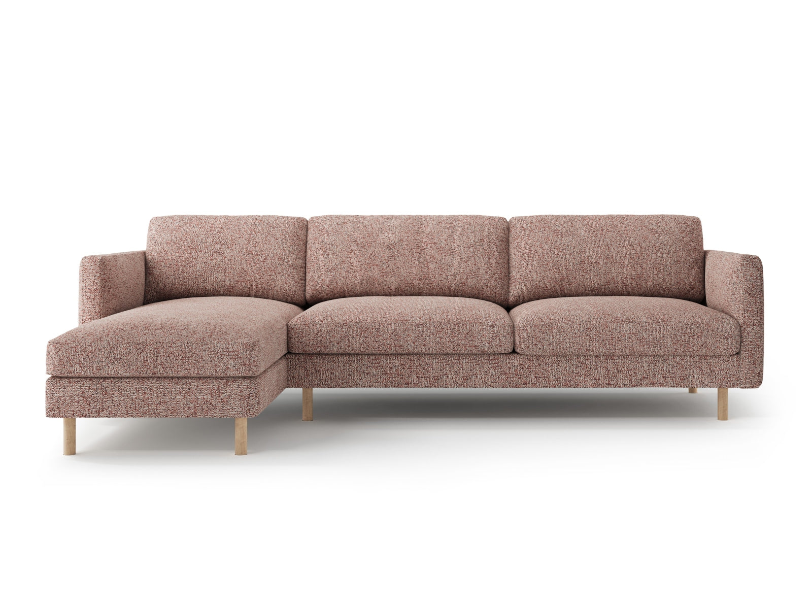 Entdecken Sie das Eden Ecksofa links von Micadoni: Elegantes Velours, zeitgemässes Design und hervorragender Sitzkomfort für Ihr Wohnzimmer.