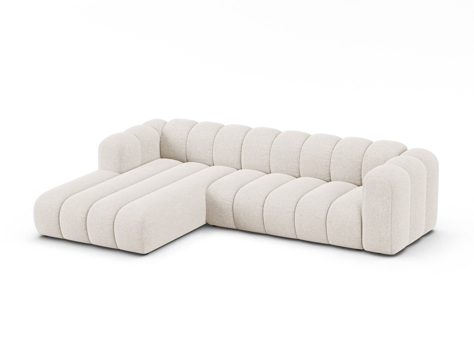 Erleben Sie das Lupine Modulare Ecksofa links von Micadoni – ein modernes 4-Sitzer Sofa, das stilvolles Design und höchsten Komfort vereint.