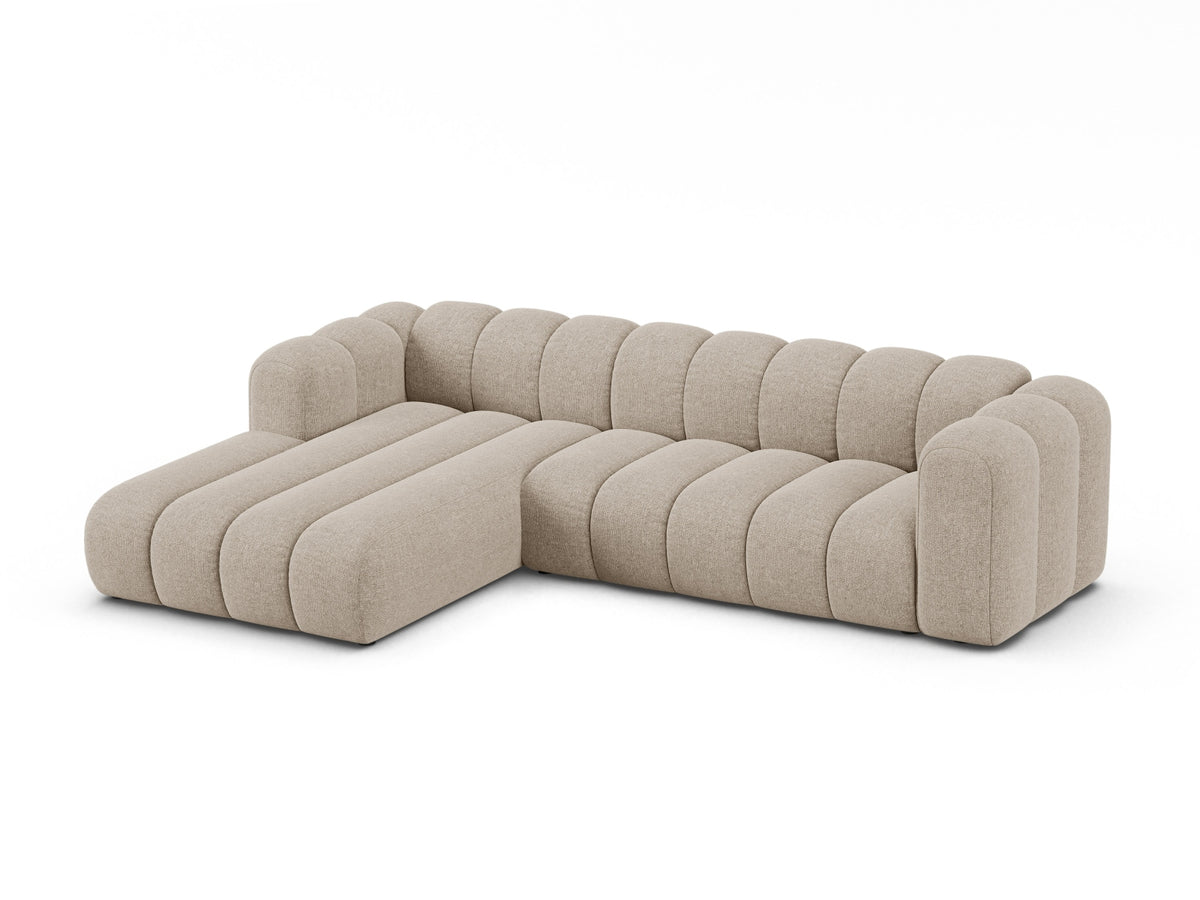 Lupine Modulares Ecksofa links 4 Sitzer in Dark Beige-Eden präsentiert im Onlineshop von KAQTU Design AG. Ecksofa links ist von Micadoni