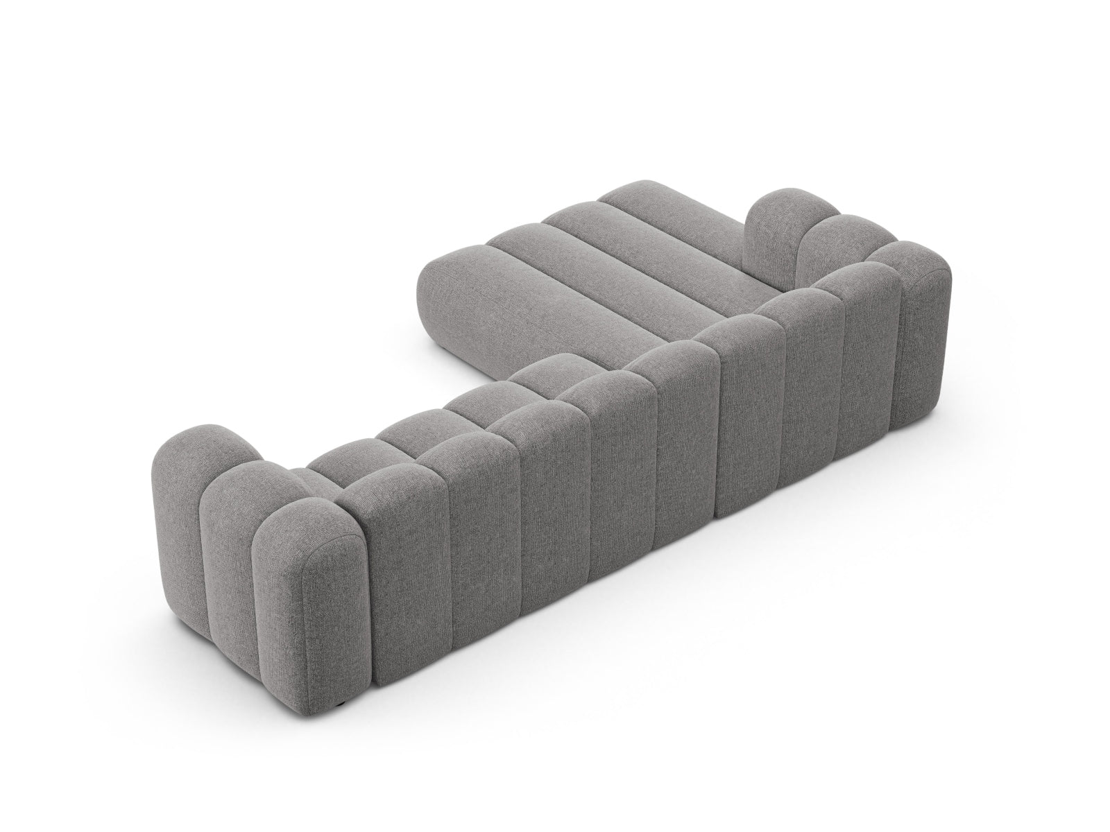 Entdecken Sie das Lupine 4-Sitzer Ecksofa links von Micadoni – elegantes Design, hervorragender Sitzkomfort und vielseitige Anpassungsmöglichkeiten für Ihr Wohnzimmer.