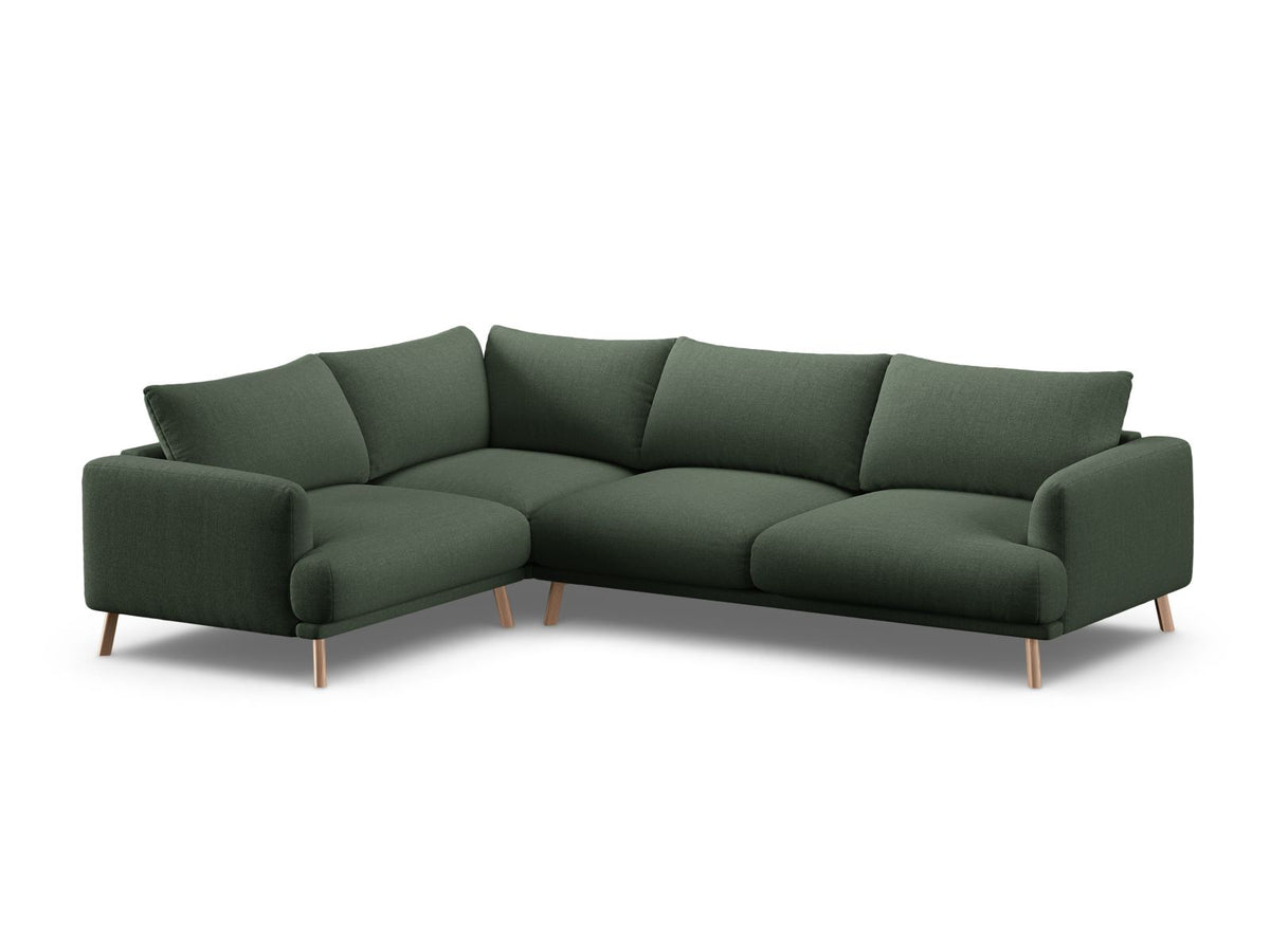 4-Sitzer Ecksofa links Naomi in Moss Green-Liberty präsentiert im Onlineshop von KAQTU Design AG. Ecksofa links ist von Micadoni