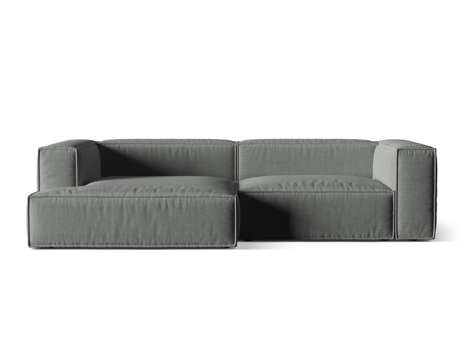 4-Sitzer Ecksofa links modular Nuria in Grey-Liberty präsentiert im Onlineshop von KAQTU Design AG. Ecksofa links ist von Micadoni