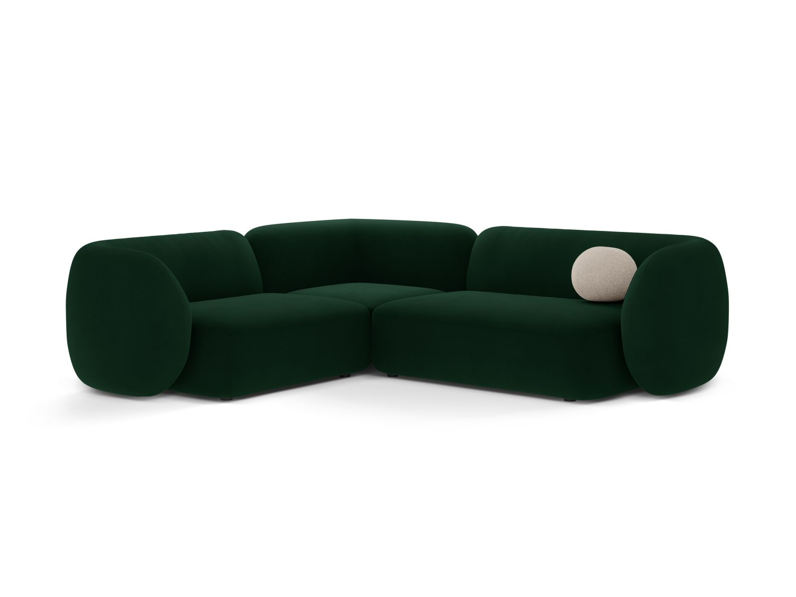 4-Sitzer Modular Ecksofa links Kate in Bottle Green-Salvador präsentiert im Onlineshop von KAQTU Design AG. Ecksofa links ist von Micadoni