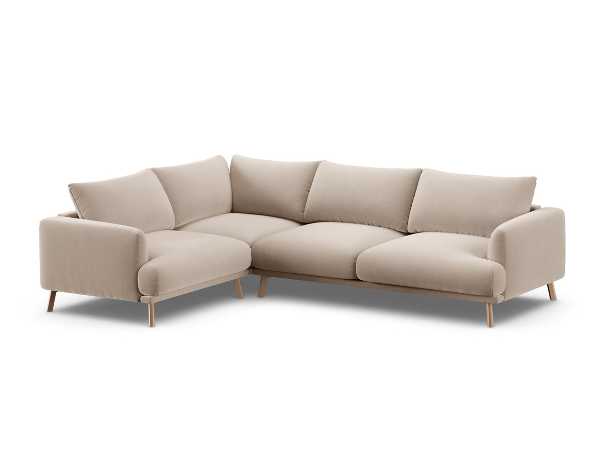 4-Sitzer Ecksofa links Naomi in Beige-Salvador präsentiert im Onlineshop von KAQTU Design AG. Ecksofa links ist von Micadoni