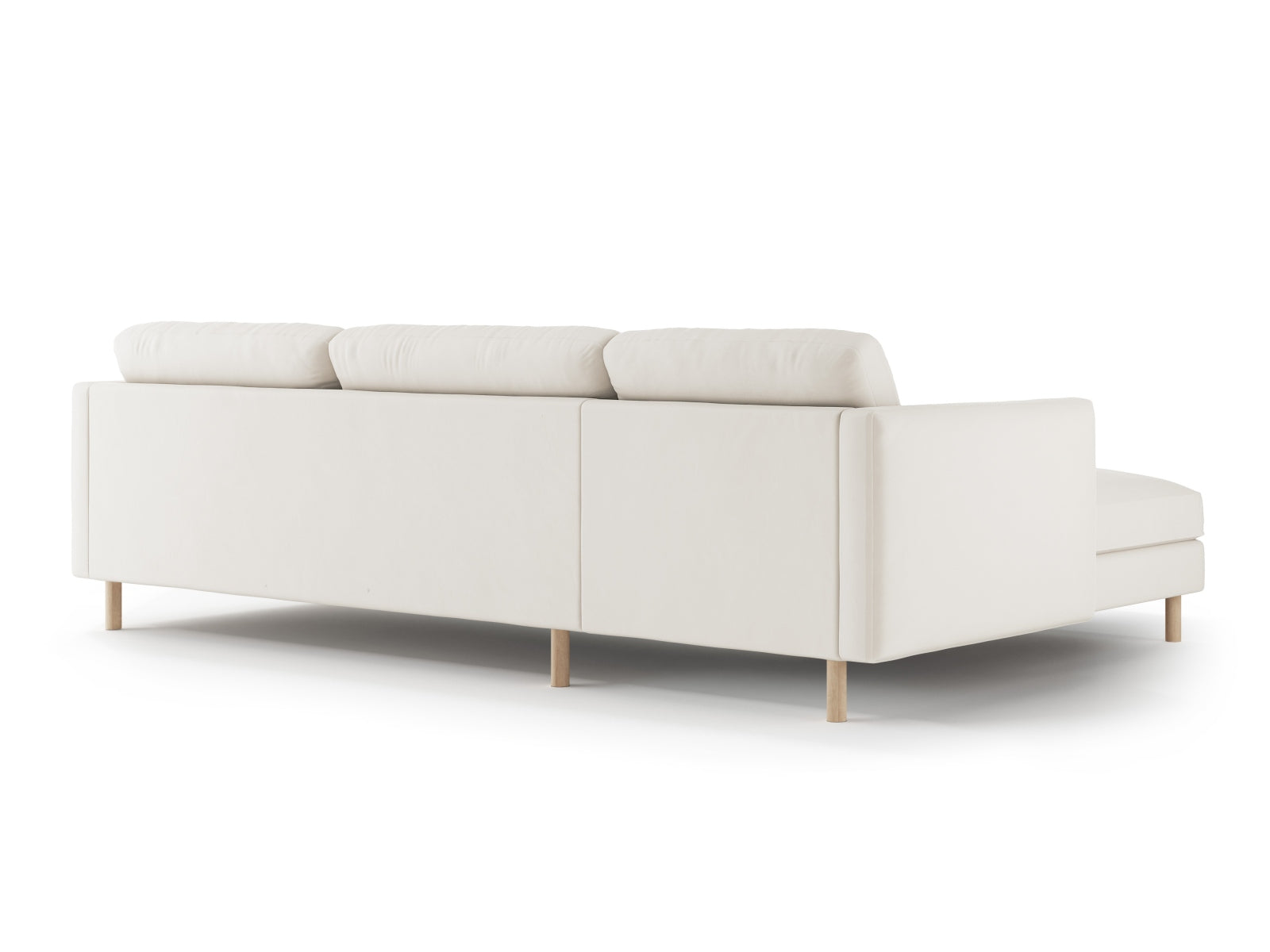 Elegantes linksseitiges Ecksofa Eden Velour für 4 Personen von Micadoni, perfekt für gemütliche Abende und stilvolle Einrichtung.