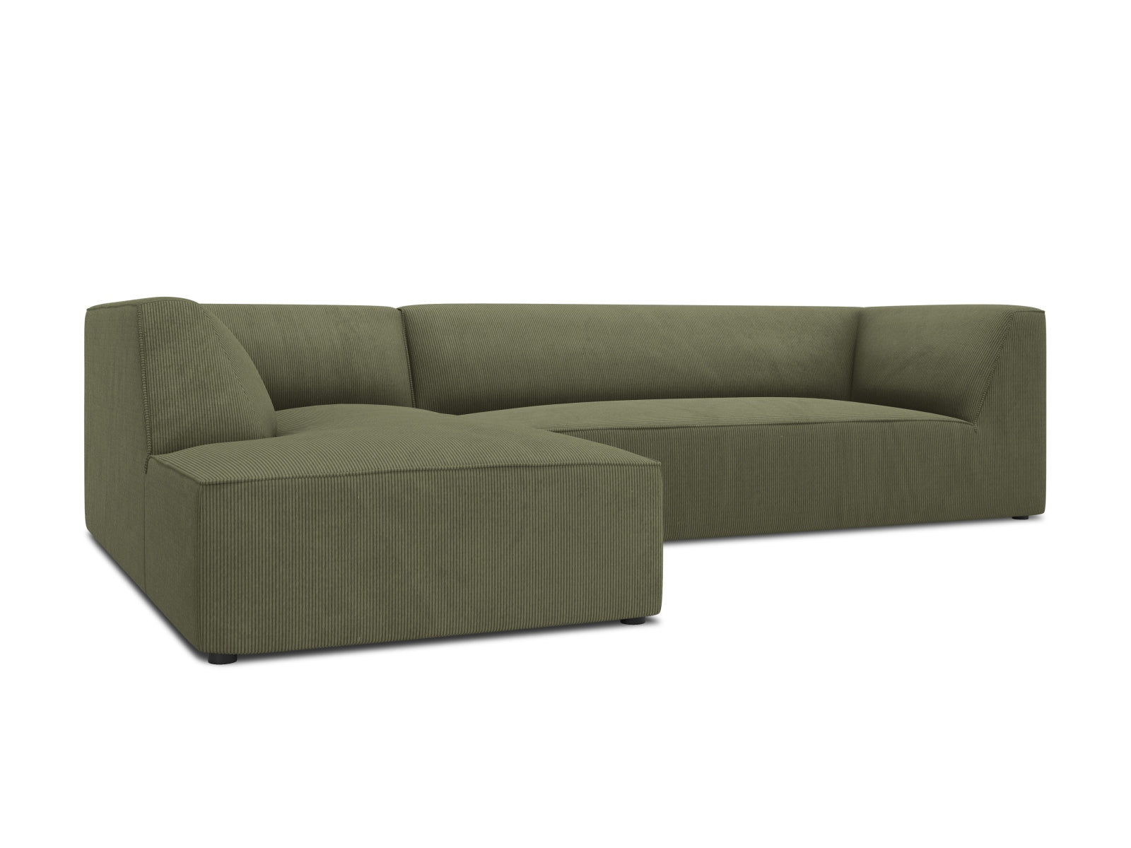 Elegantes Ruby Ecksofa links, 4-Sitzer, perfekt für stilvolle Wohnräume, kombiniert zeitgemäße Ästhetik mit hervorragendem Komfort von Micadoni.