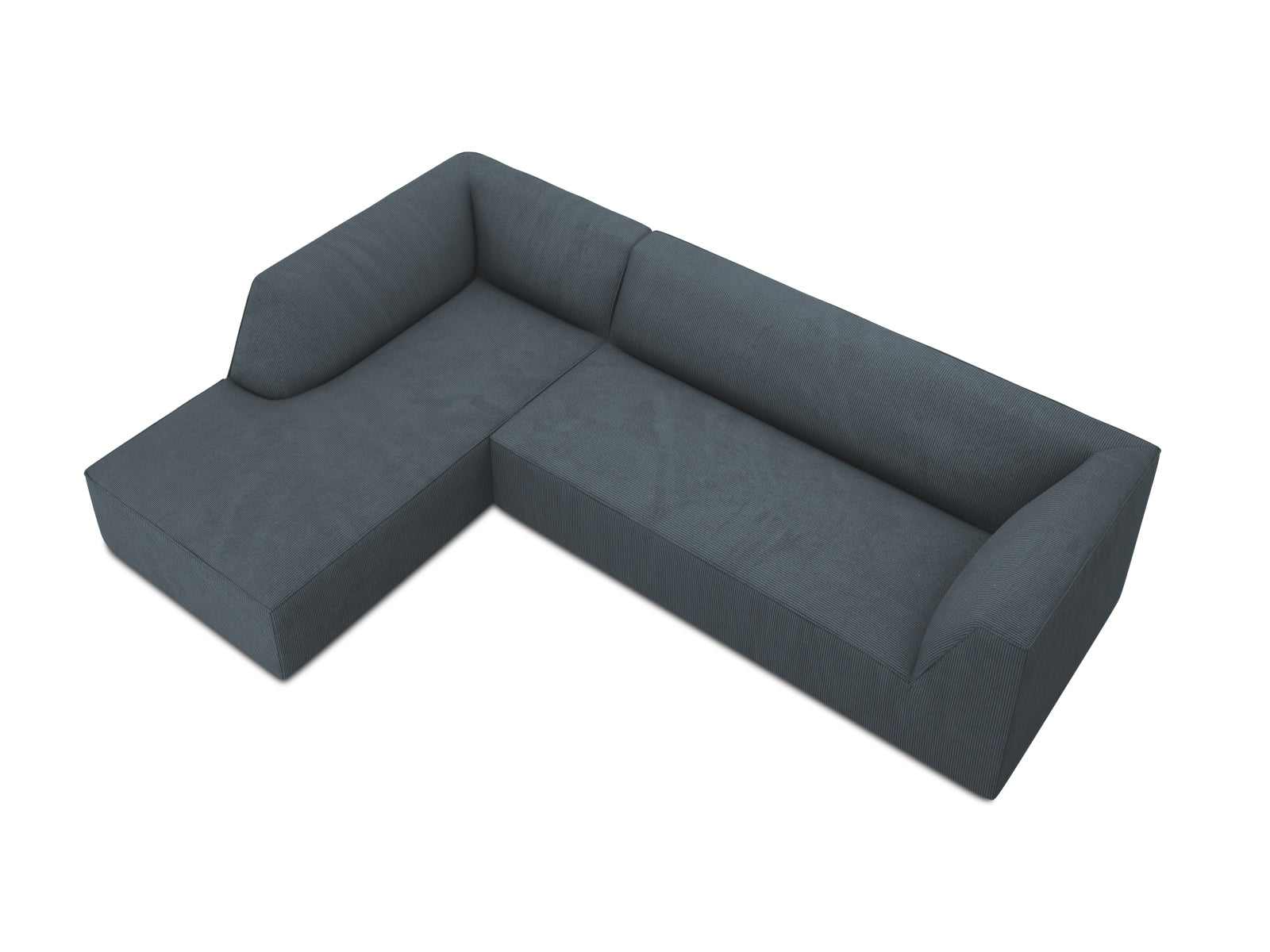 Stylisches, linksseitiges Ecksofa Ruby von Micadoni, ideal für gemütliche Wohnräume, kombiniert Komfort und zeitgemäße Ästhetik.