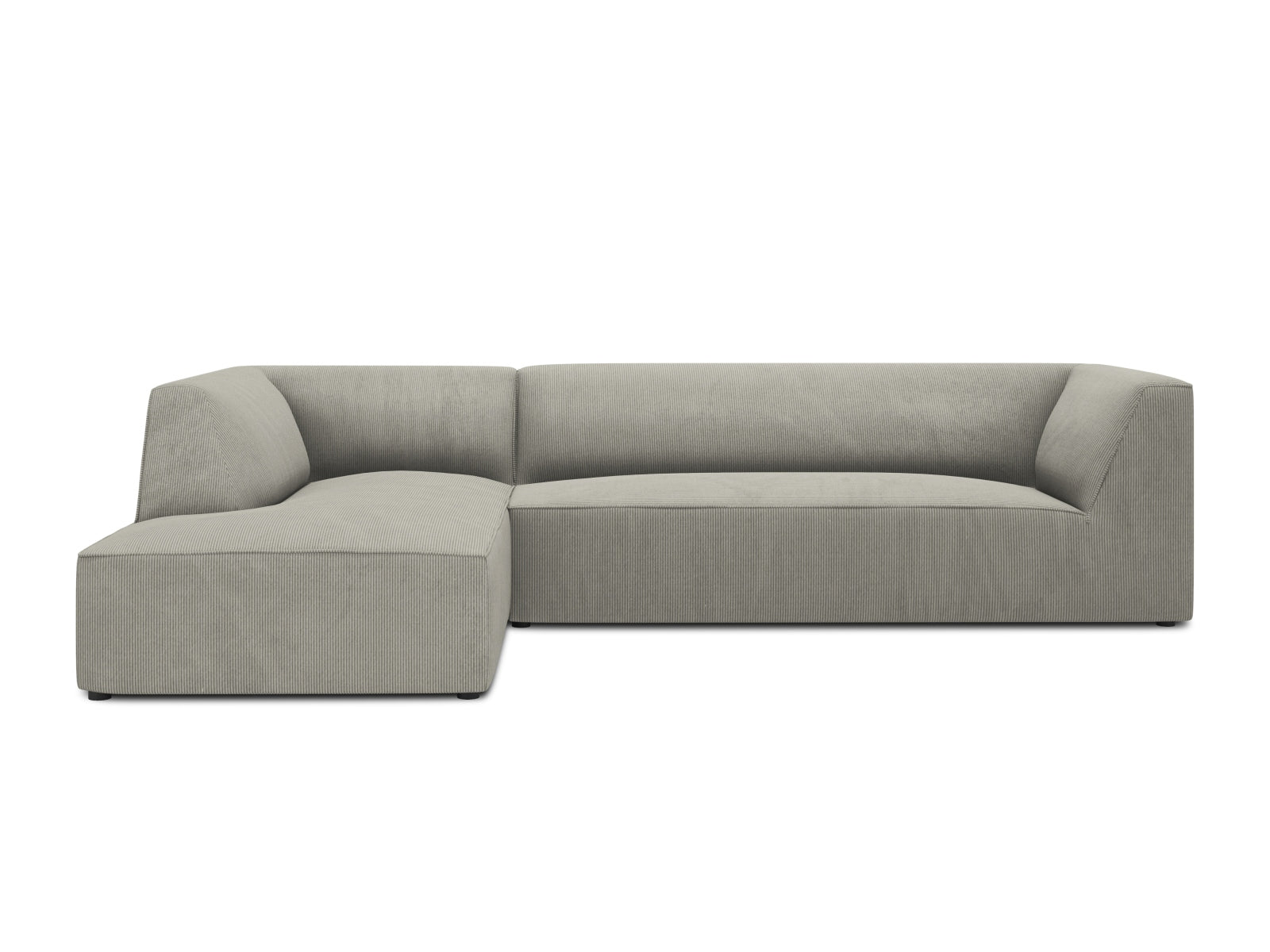 Ruby Modulares Ecksofa links 4 Sitzer in Light Grey-Scala präsentiert im Onlineshop von KAQTU Design AG. Ecksofa links ist von Micadoni