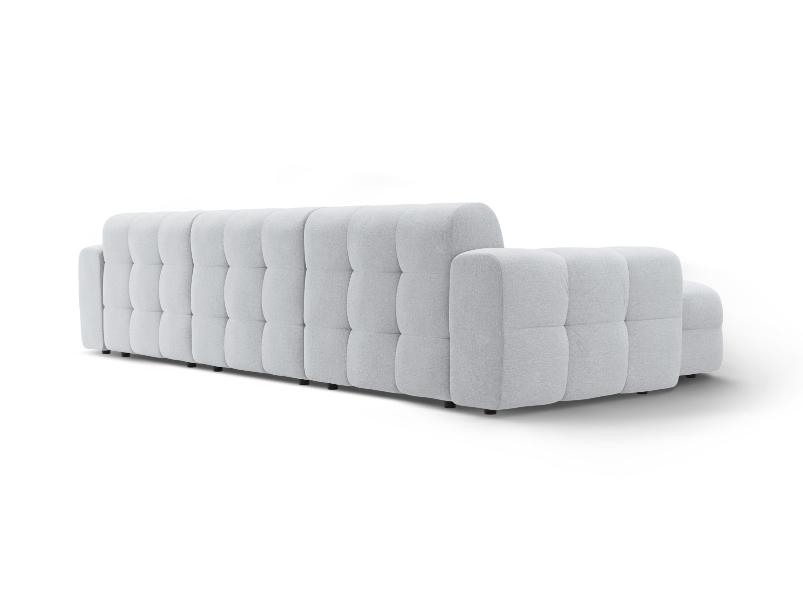 Erleben Sie das Kendal Ecksofa links von Micadoni – ein elegantes 5-Sitzer Sofa, ideal für stilvolle Wohnräume und entspannte Abende.
