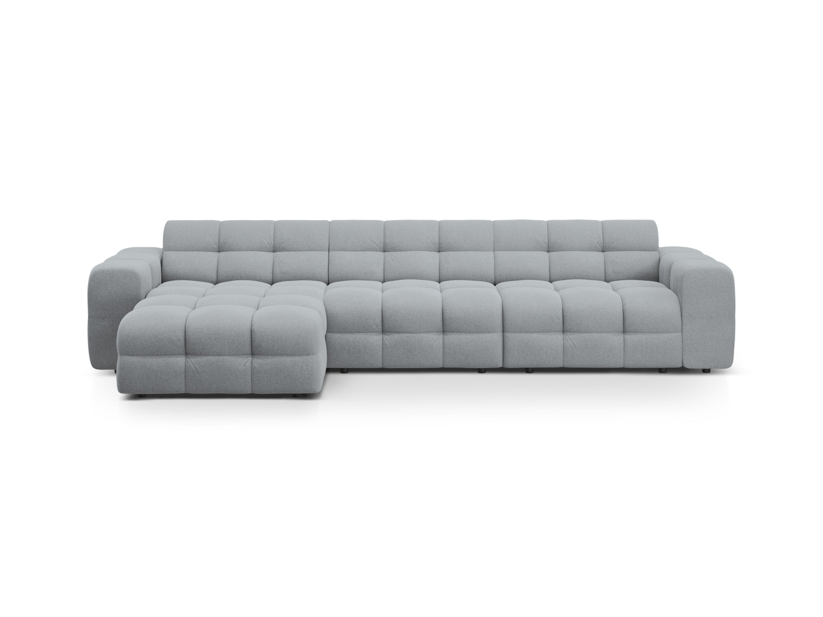 Kendal Ecksofa links 5 Sitzer in Platinum präsentiert im Onlineshop von KAQTU Design AG. Ecksofa links ist von Micadoni