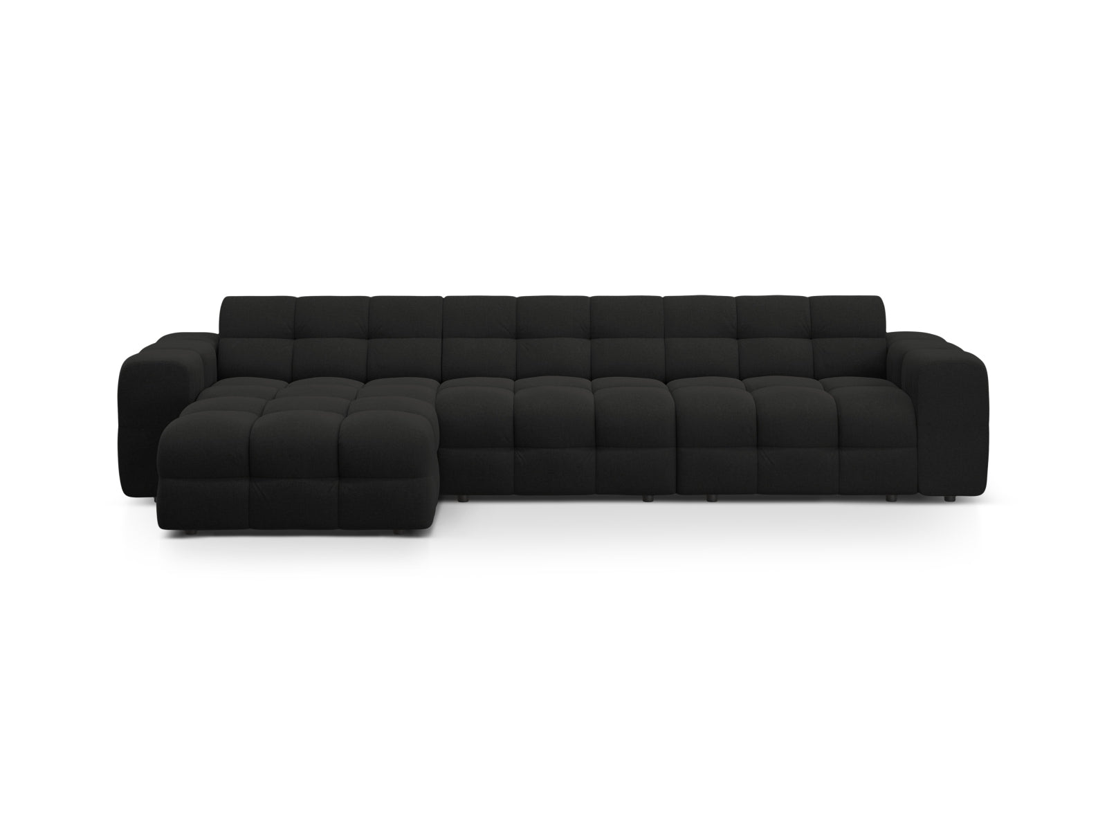 Kendal Ecksofa links 5 Sitzer in Black-Ottawa präsentiert im Onlineshop von KAQTU Design AG. L-Sofa links ist von Micadoni