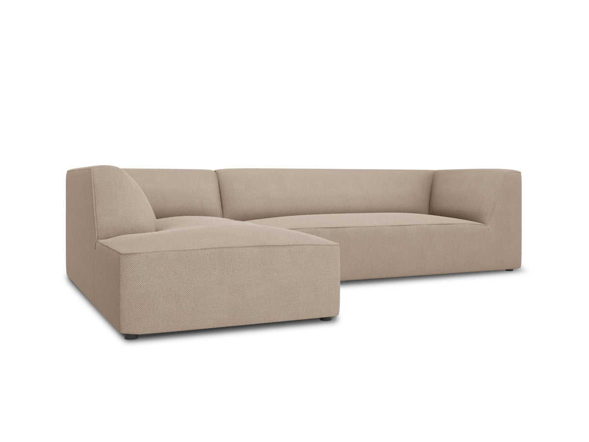 Ruby Modulares Ecksofa links 4 Sitzer in Dark Beige-Ottawa präsentiert im Onlineshop von KAQTU Design AG. Ecksofa links ist von Micadoni