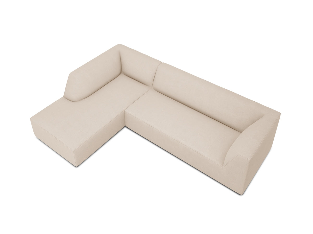 Ruby Modulares Ecksofa links 4 Sitzer in Beige-Ottawa präsentiert im Onlineshop von KAQTU Design AG. Ecksofa links ist von Micadoni