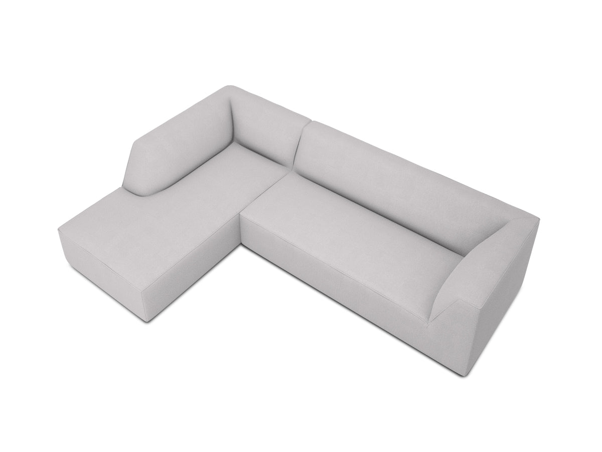 Ruby Modulares Ecksofa links 4 Sitzer in Light Grey-Ottawa präsentiert im Onlineshop von KAQTU Design AG. Ecksofa links ist von Micadoni