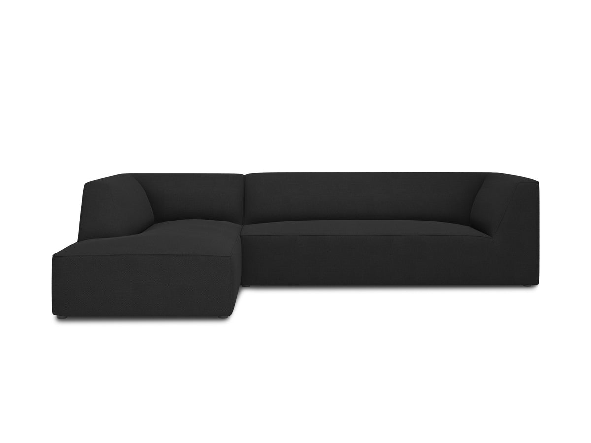 Ruby Modulares Ecksofa links 4 Sitzer in Black-Ottawa präsentiert im Onlineshop von KAQTU Design AG. Ecksofa links ist von Micadoni
