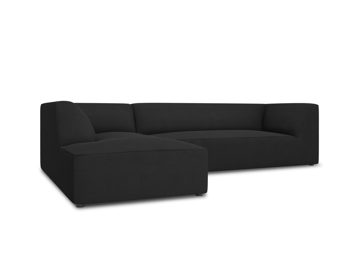 Ruby Modulares Ecksofa links 4 Sitzer in Black-Ottawa präsentiert im Onlineshop von KAQTU Design AG. Ecksofa links ist von Micadoni