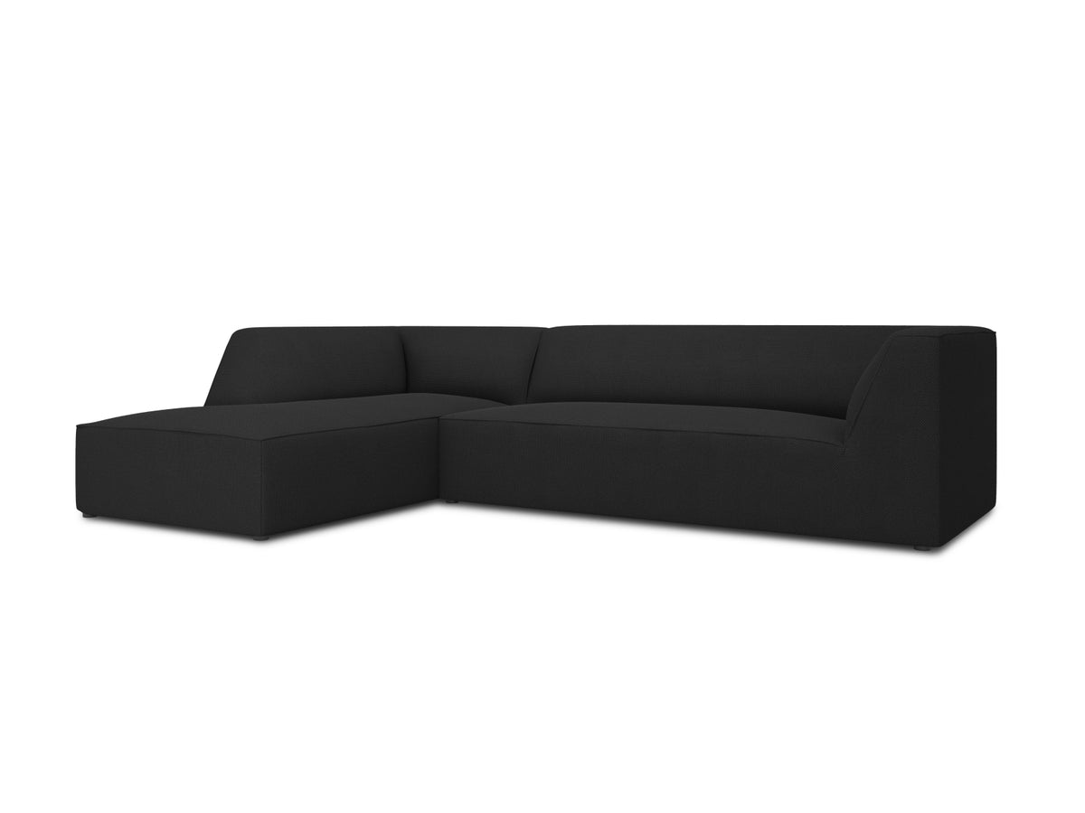 Ruby Modulares Ecksofa links 4 Sitzer in Black-Ottawa präsentiert im Onlineshop von KAQTU Design AG. Ecksofa links ist von Micadoni