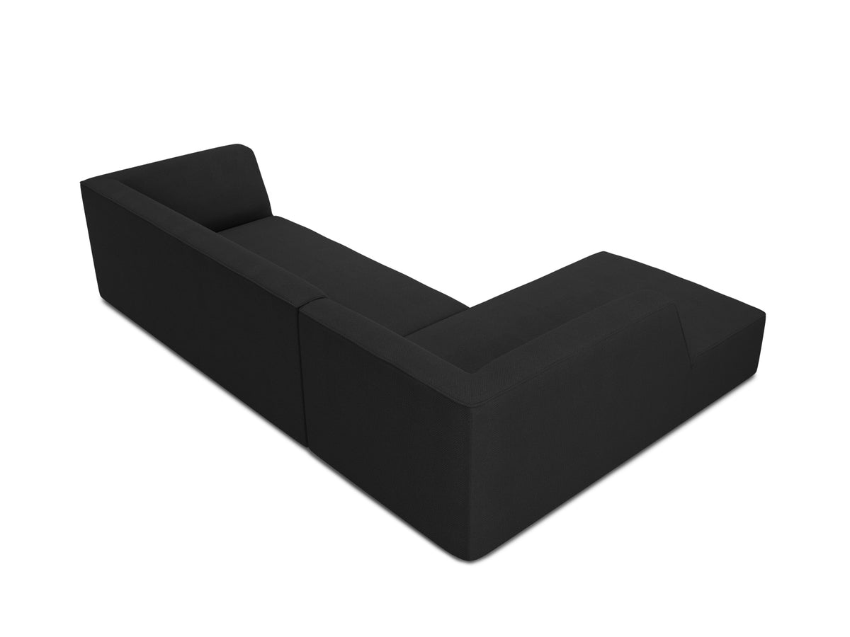 Ruby Modulares Ecksofa links 4 Sitzer in Black-Ottawa präsentiert im Onlineshop von KAQTU Design AG. Ecksofa links ist von Micadoni