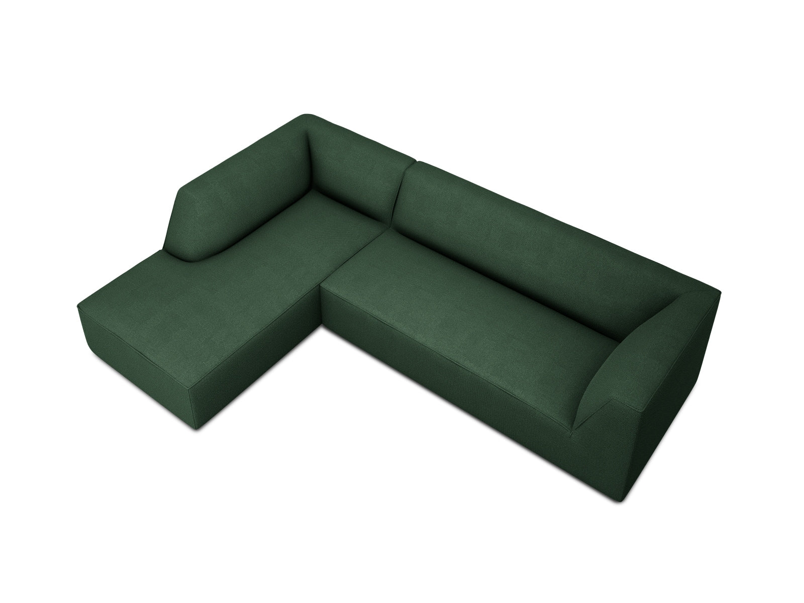 Ruby Modulares Ecksofa links 4 Sitzer in Green-Ottawa präsentiert im Onlineshop von KAQTU Design AG. Ecksofa links ist von Micadoni