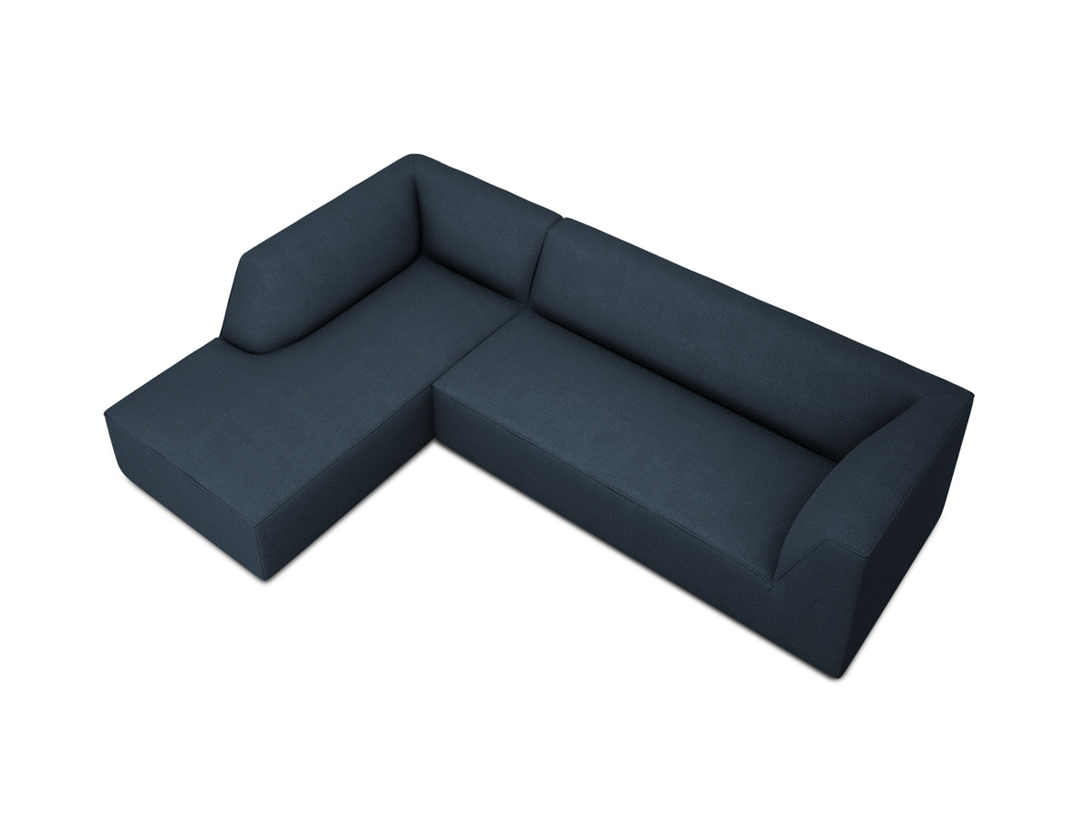 Ruby Modulares Ecksofa links 4 Sitzer in Navy Blue-Ottawa präsentiert im Onlineshop von KAQTU Design AG. Ecksofa links ist von Micadoni