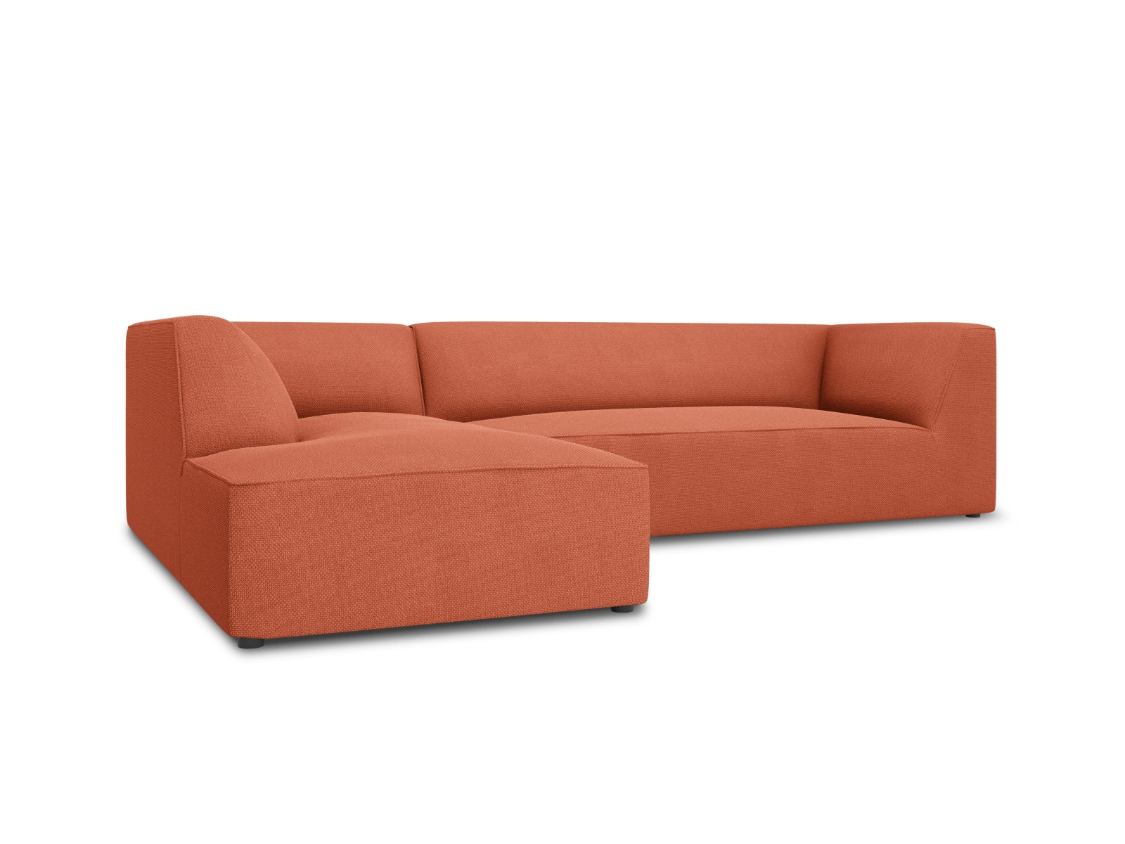 Erleben Sie das Ruby Modulare Ecksofa links 4 Sitzer von Micadoni – ein elegantes, anpassbares Sofa, das höchsten Sitzkomfort und praktische Lösungen für Ihr Wohnzimmer bietet.