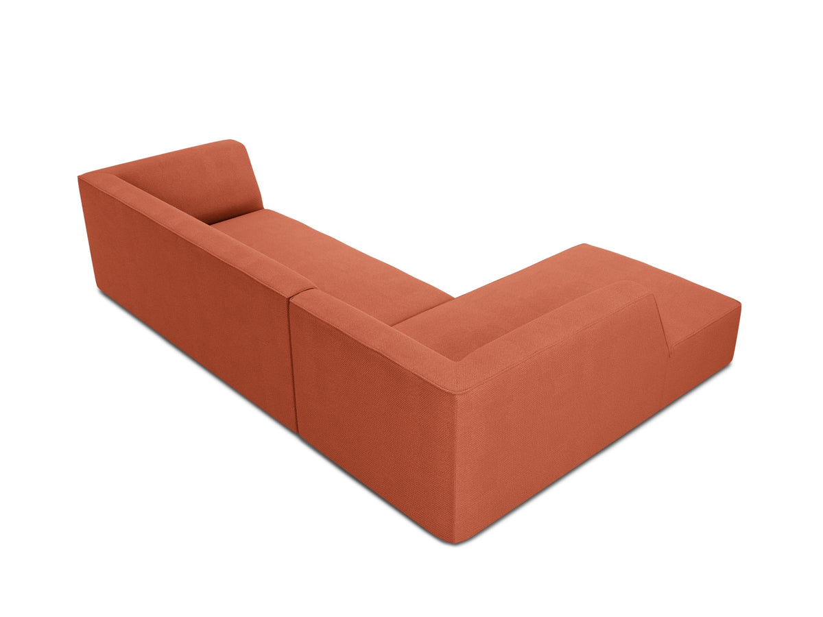 Ruby Modulares Ecksofa links 4 Sitzer in Coral-Ottawa präsentiert im Onlineshop von KAQTU Design AG. Ecksofa links ist von Micadoni