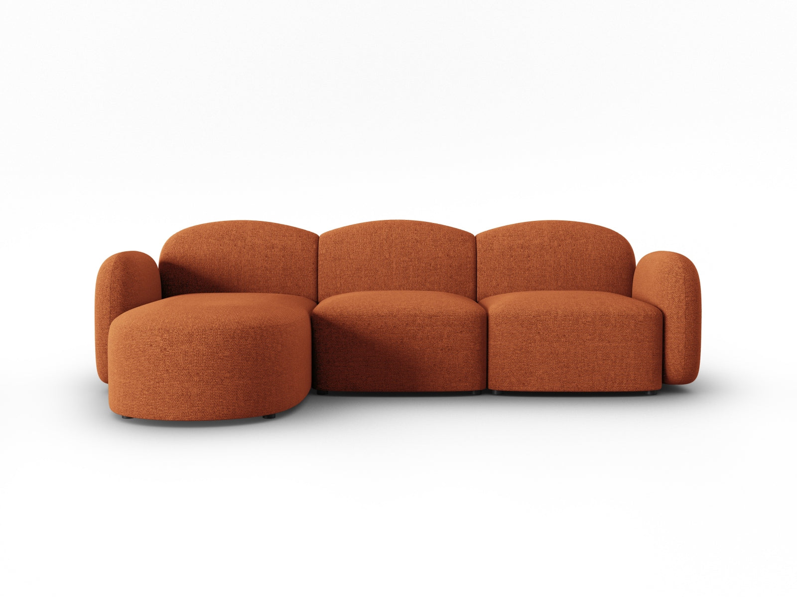 Blair Ecksofa links 4 Sitzer in Terracotta Melange präsentiert im Onlineshop von KAQTU Design AG. Ecksofa links ist von Micadoni
