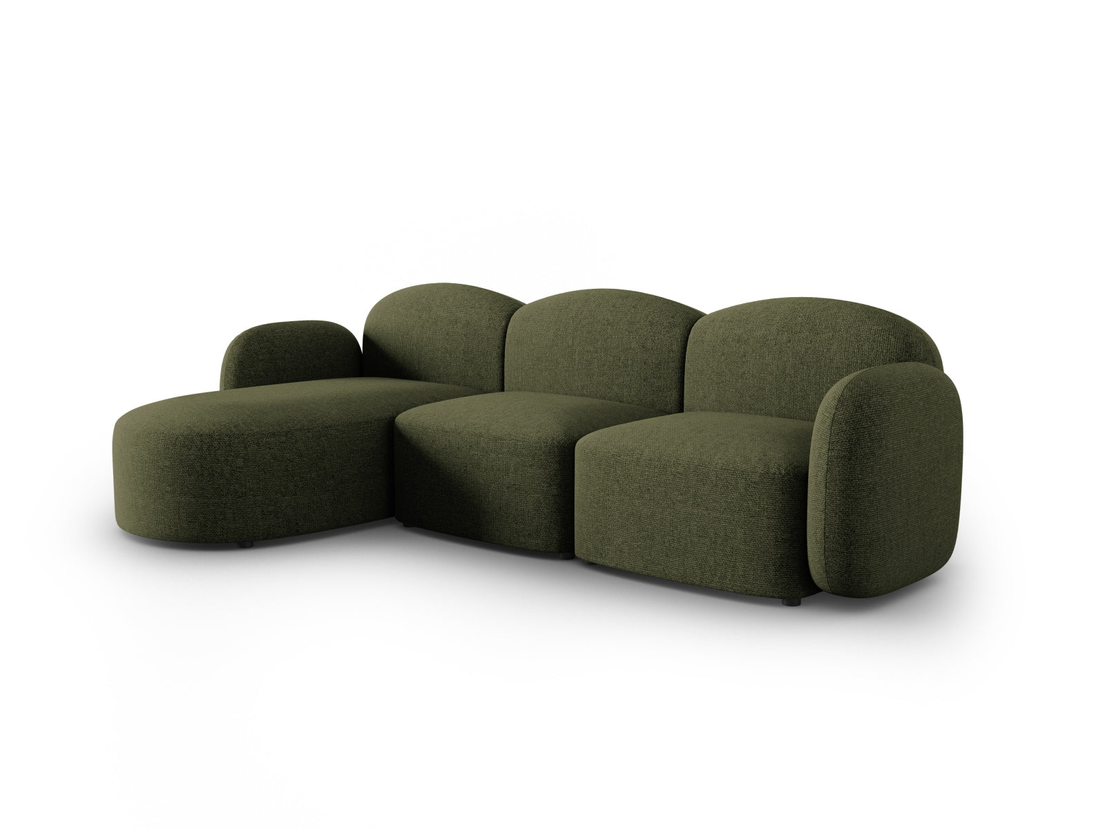 Erleben Sie das stilvolle Blair Ecksofa links von Micadoni. Dieses 4-Sitzer Sofa vereint luxuriösen Velours mit modernem Design für Ihr Zuhause.