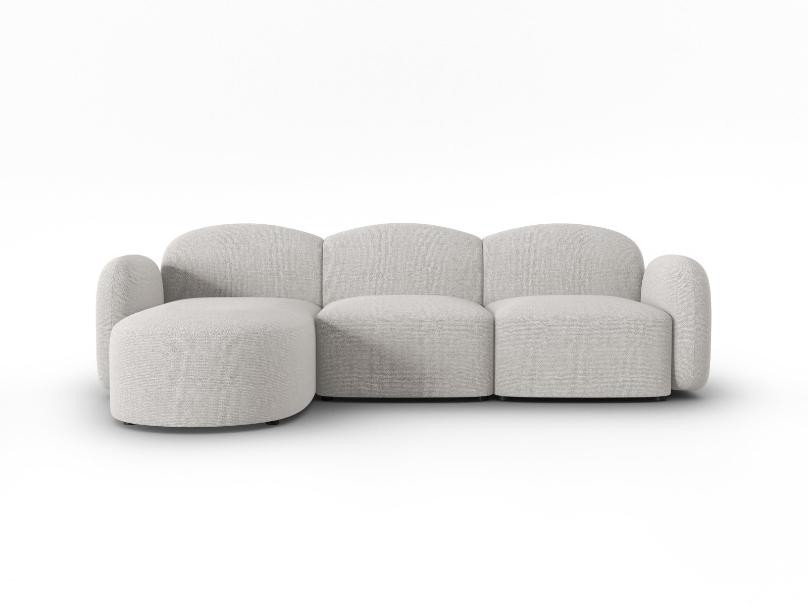 Blair Ecksofa links 4 Sitzer in Silver Melange präsentiert im Onlineshop von KAQTU Design AG. Ecksofa links ist von Micadoni