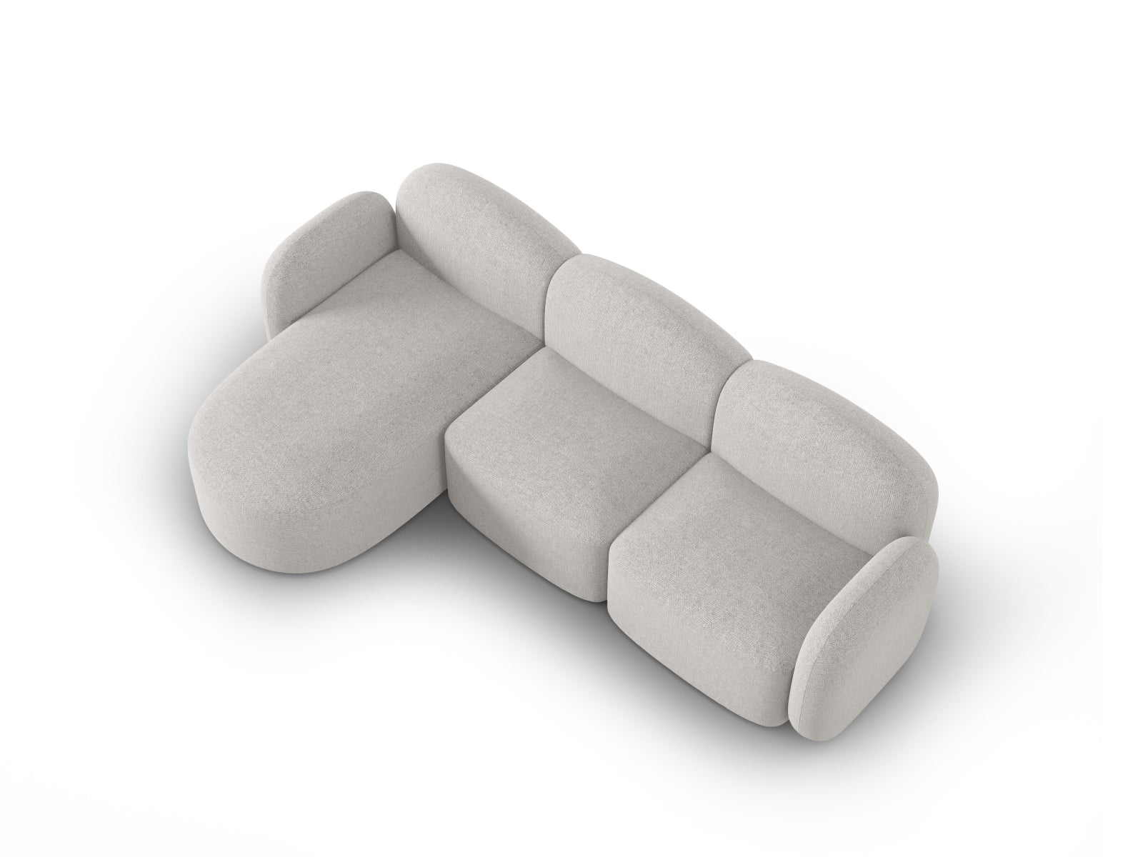 Erleben Sie das stilvolle Blair Ecksofa links von Micadoni. Dieses 4-Sitzer Sofa vereint luxuriösen Velours mit modernem Design für Ihr Zuhause.