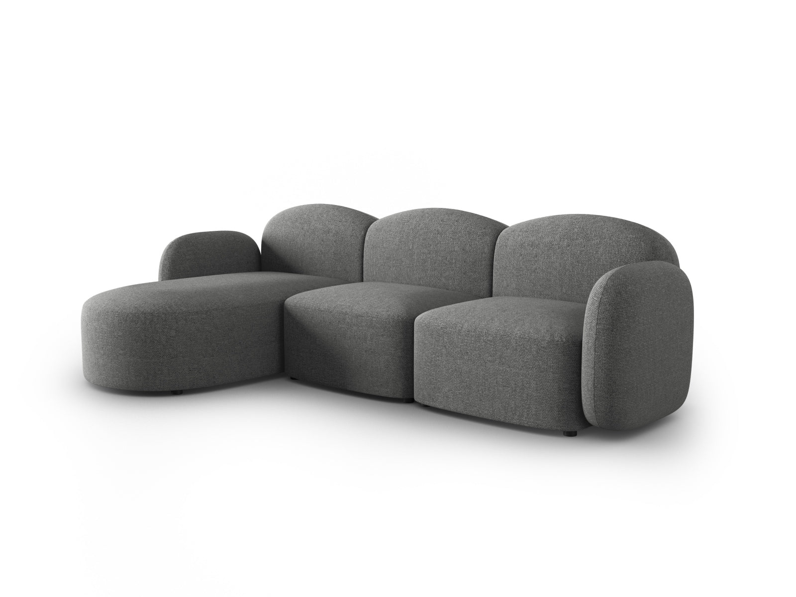Entdecken Sie das elegante Blair Ecksofa links von Micadoni. Dieses 4-Sitzer Sofa kombiniert hochwertigen Velours mit zeitgemässem Stil für Ihr Wohnzimmer.